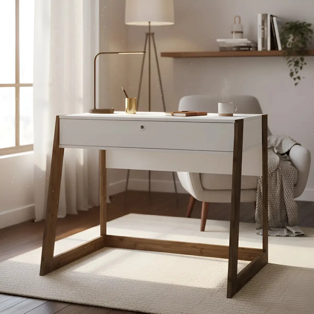 Mesa De Computador Makalu Branco