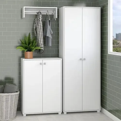 Conjunto Para Lavanderia Bks06 - Brv Cor Branco