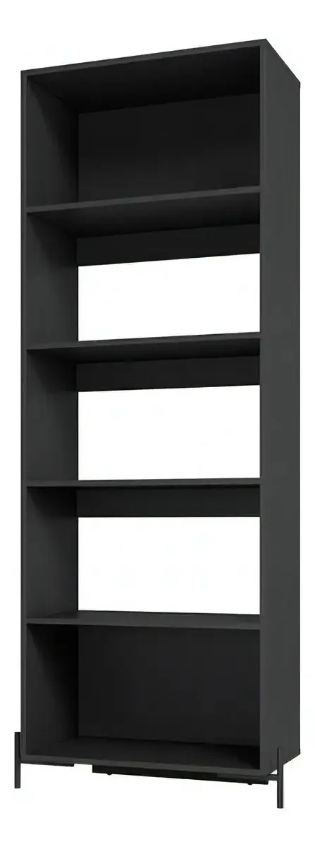 Estante Para Livros 4 Prateleiras Preto Bho 78 - Brv