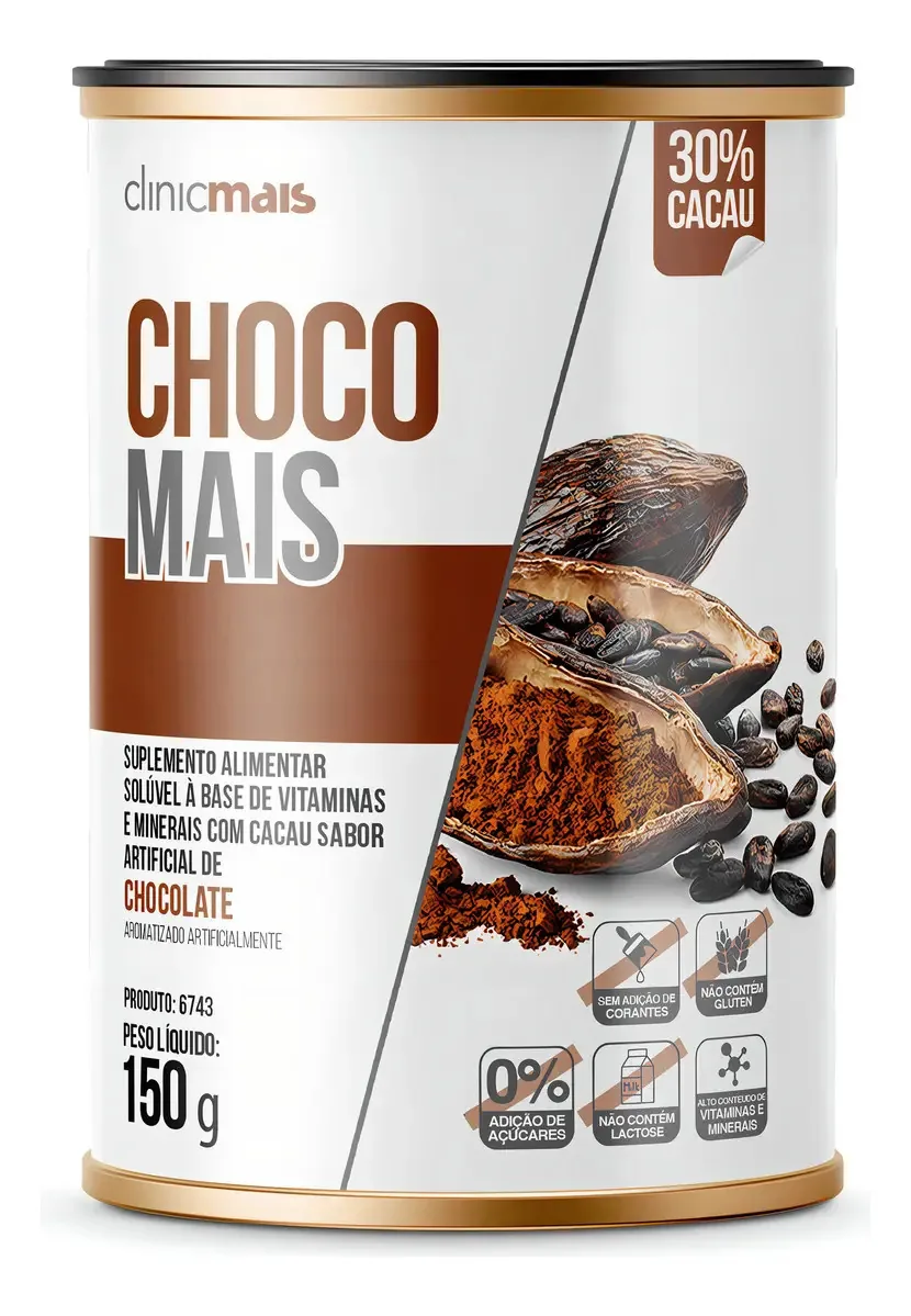 Choco Mais Clinic Mais Sabor Chocolate 150g