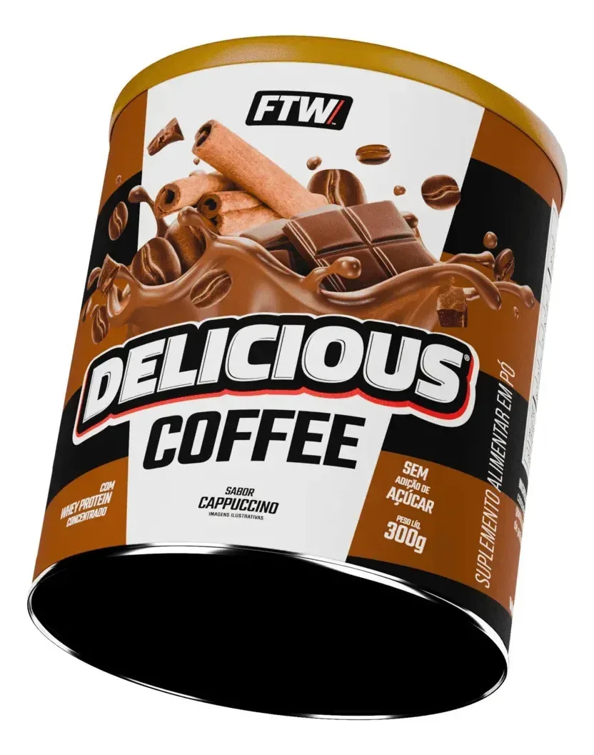 Delicious Coffee FTW 300g Cappuccino Proteico Energia e Performance