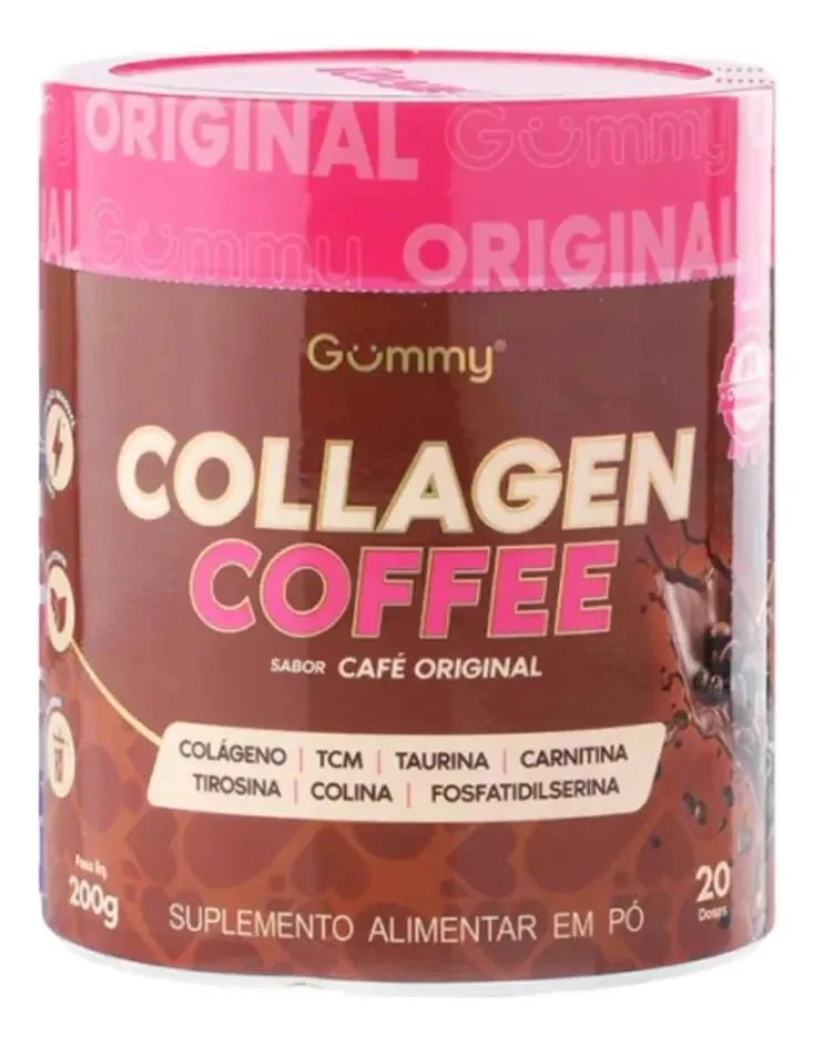 Gummy Collagen Coffee Café Colonial 200g Sabor Café