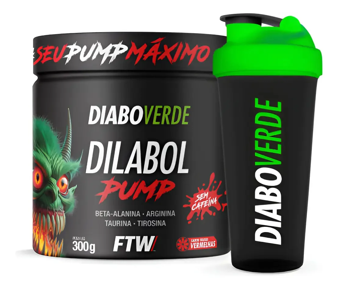 Dilabol Pump 300g Sabor Frutas Vermelhas + Coqueteleira Dv Frutas Vermelhas