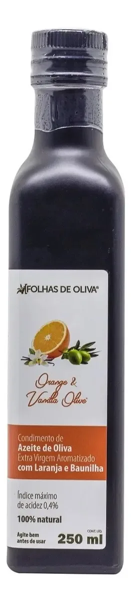 Azeite De Oliva Extra Virgem Com Laranja E Baunilha-250ml