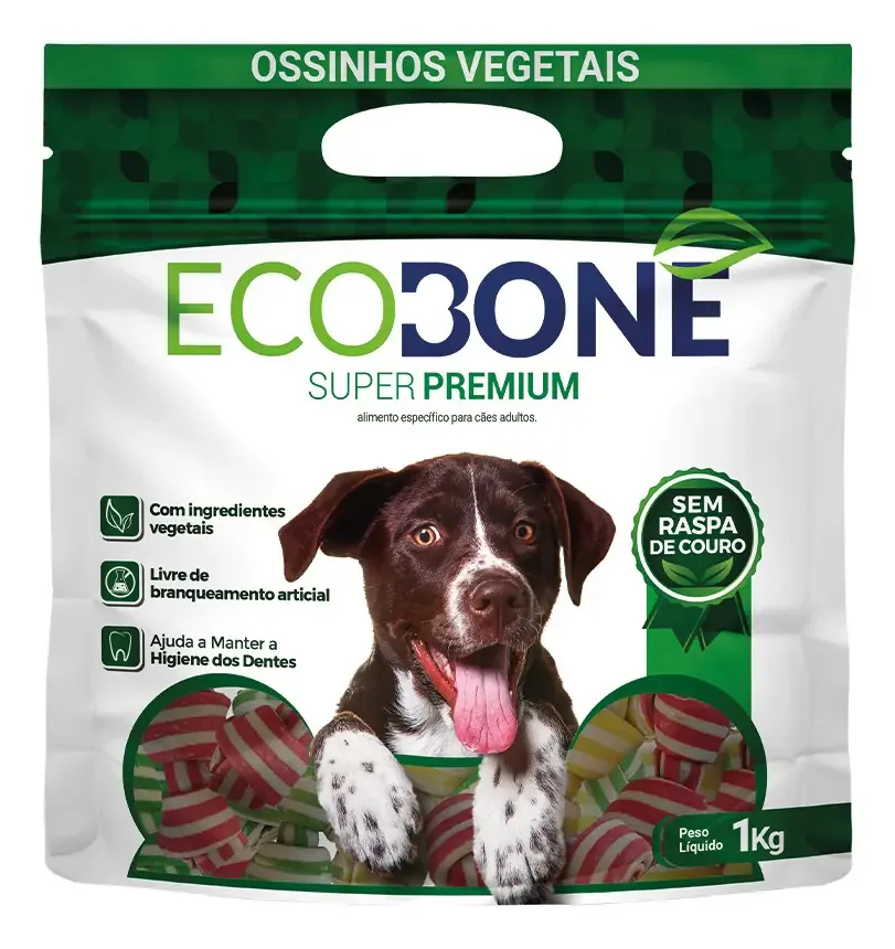 Osso Ecobone Colorido Pequeno 1kg