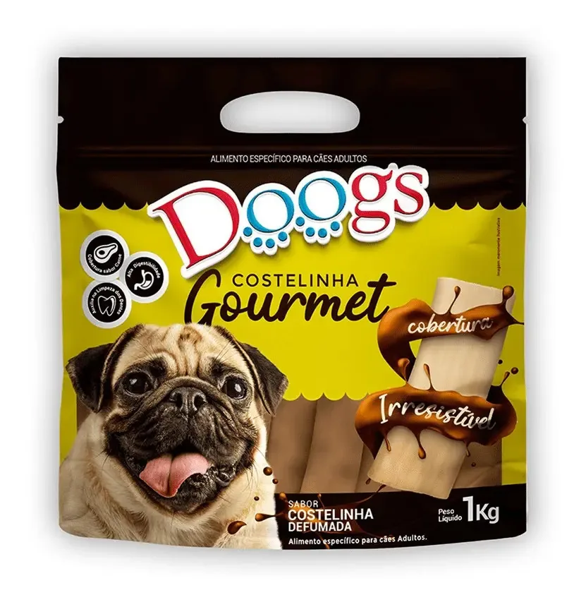 Petisco Costelinha Defumada Gourmet Doogs
