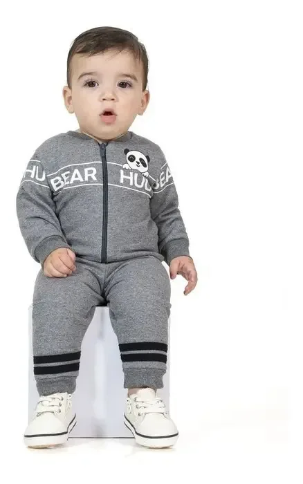 Kit 03 Conjuntos Baby Menino Estampas Tileesul Kitbb2. Cor Kit2b Tamanho M