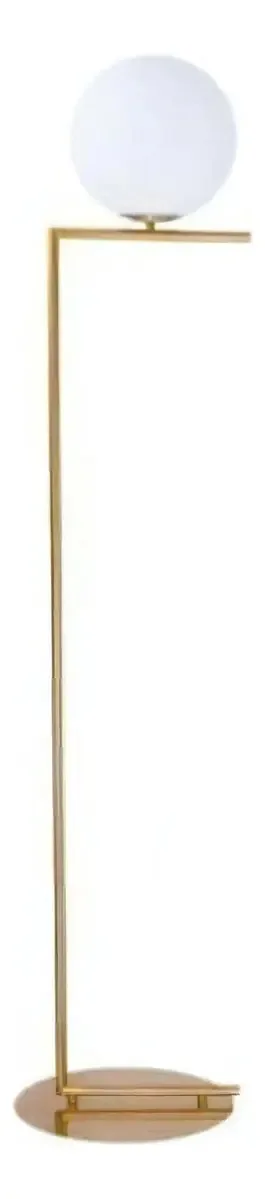 Abajur De Pé Globo 30cm Ouro