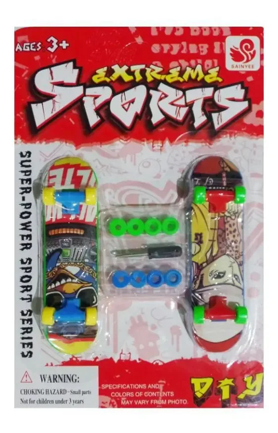Kit Com 2 Skates De Dedo E Assessórios Brinquedo