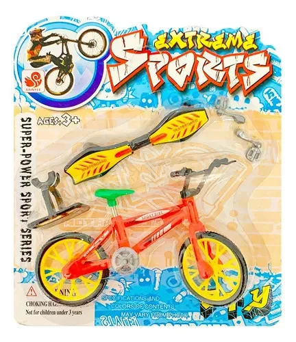 Skate de Dedo Shock: Bicicleta e Skate Radical em Plástico
