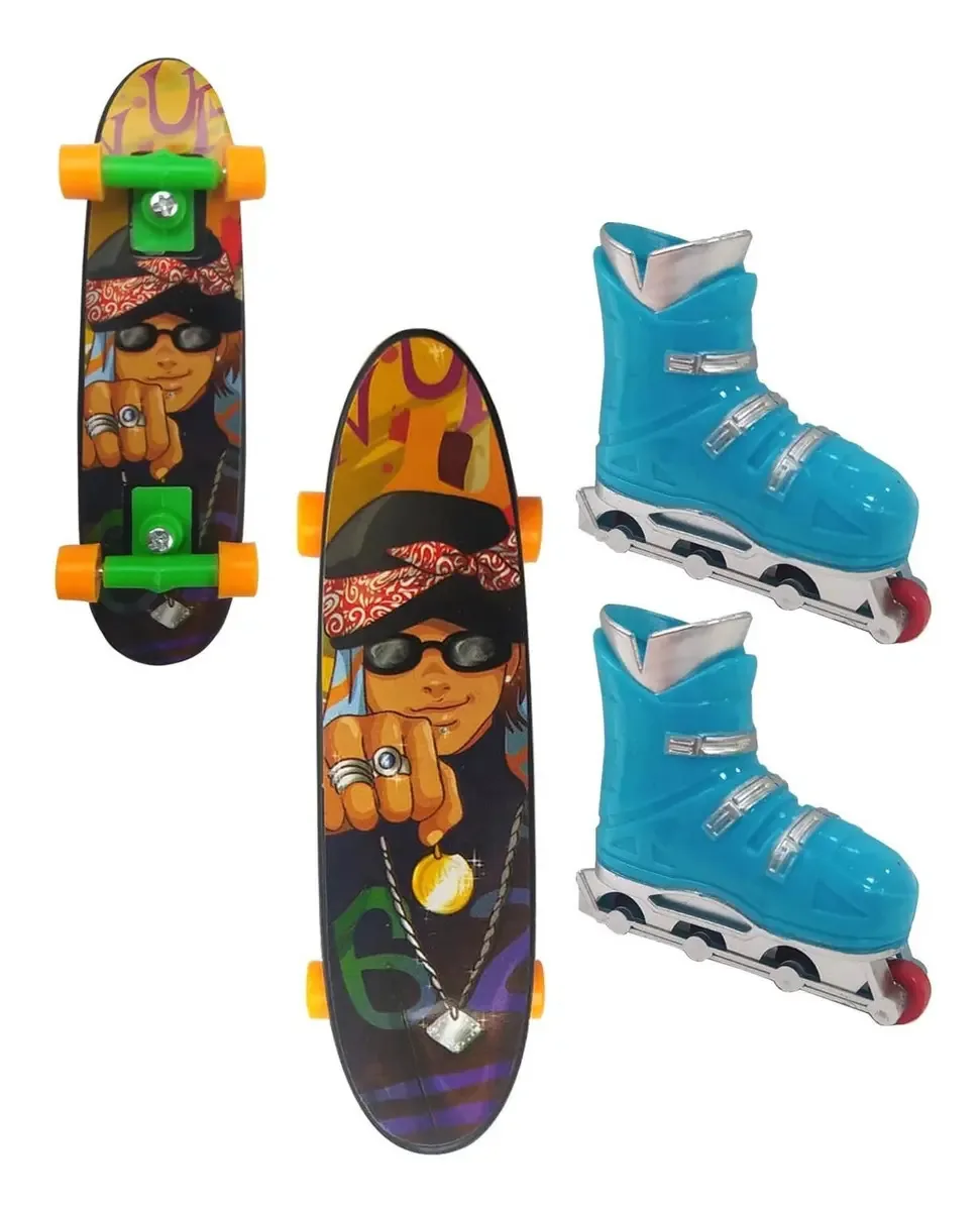Skate De Dedo Patins Fingerboard Desafio Radical Brinquedo