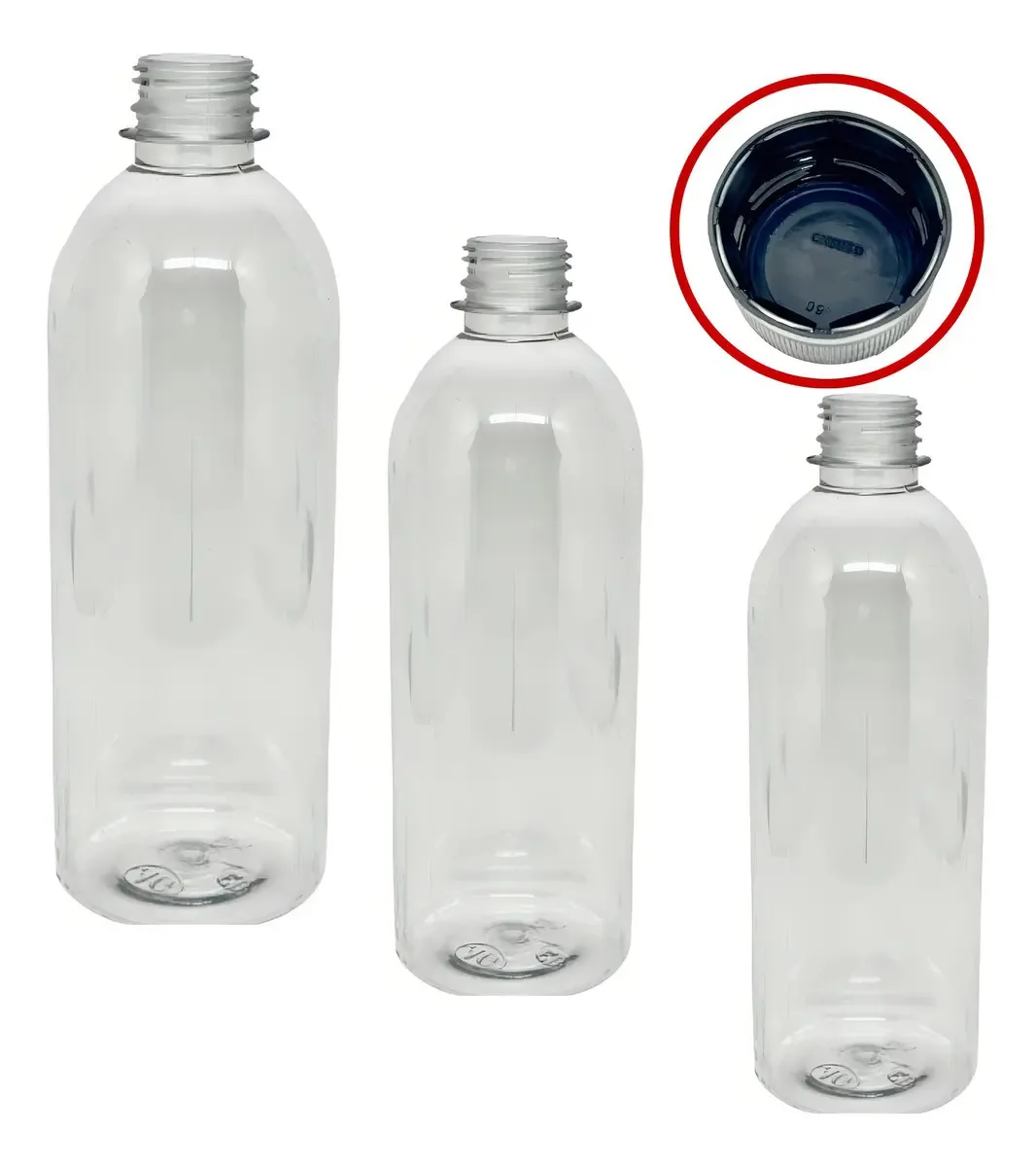1000 Garrafas Frasco Pet 500ml + Tampa Kombucha Atacado Cor Preto