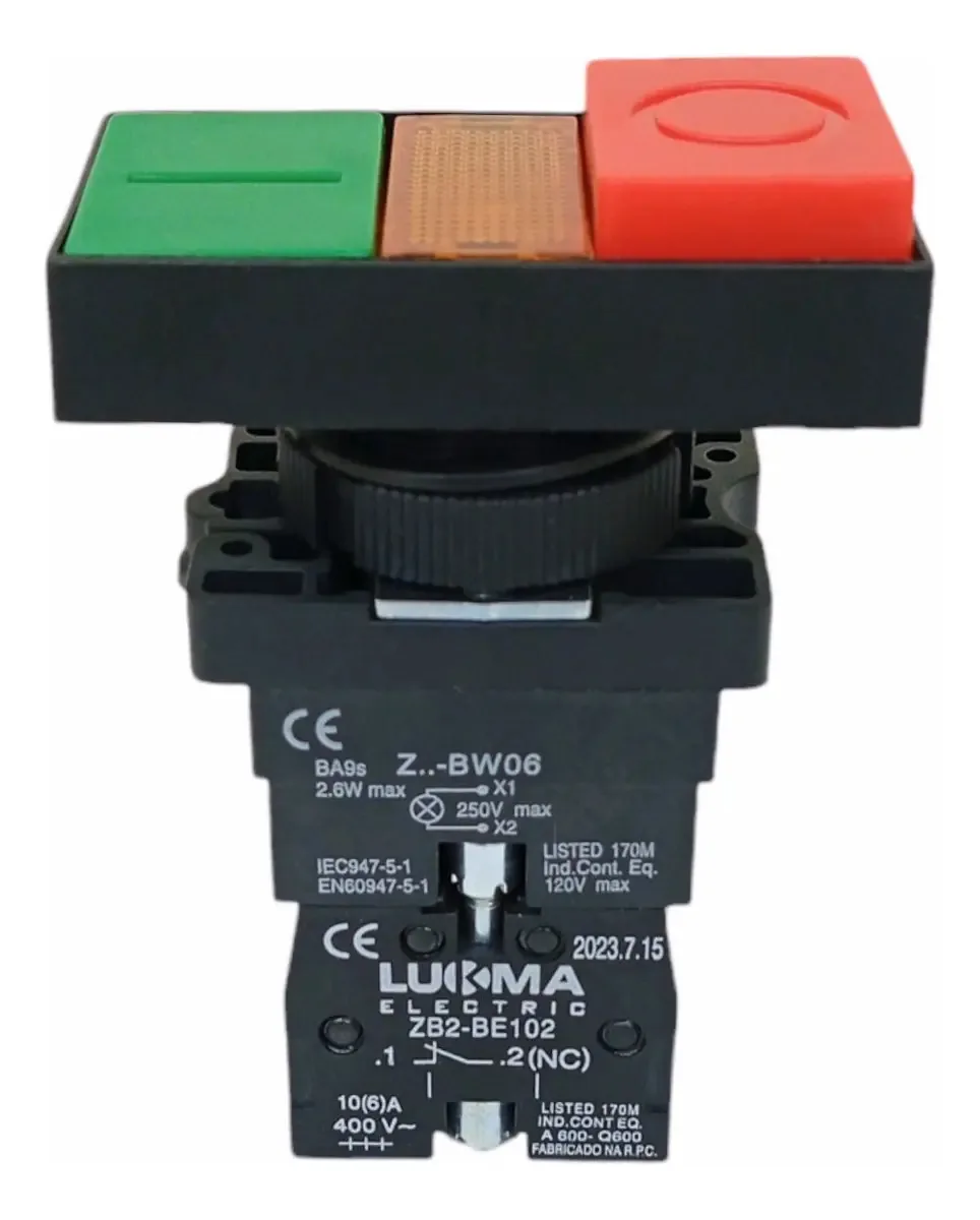 Botao Duplo Ilum S/lp Na Nf Vd/vm