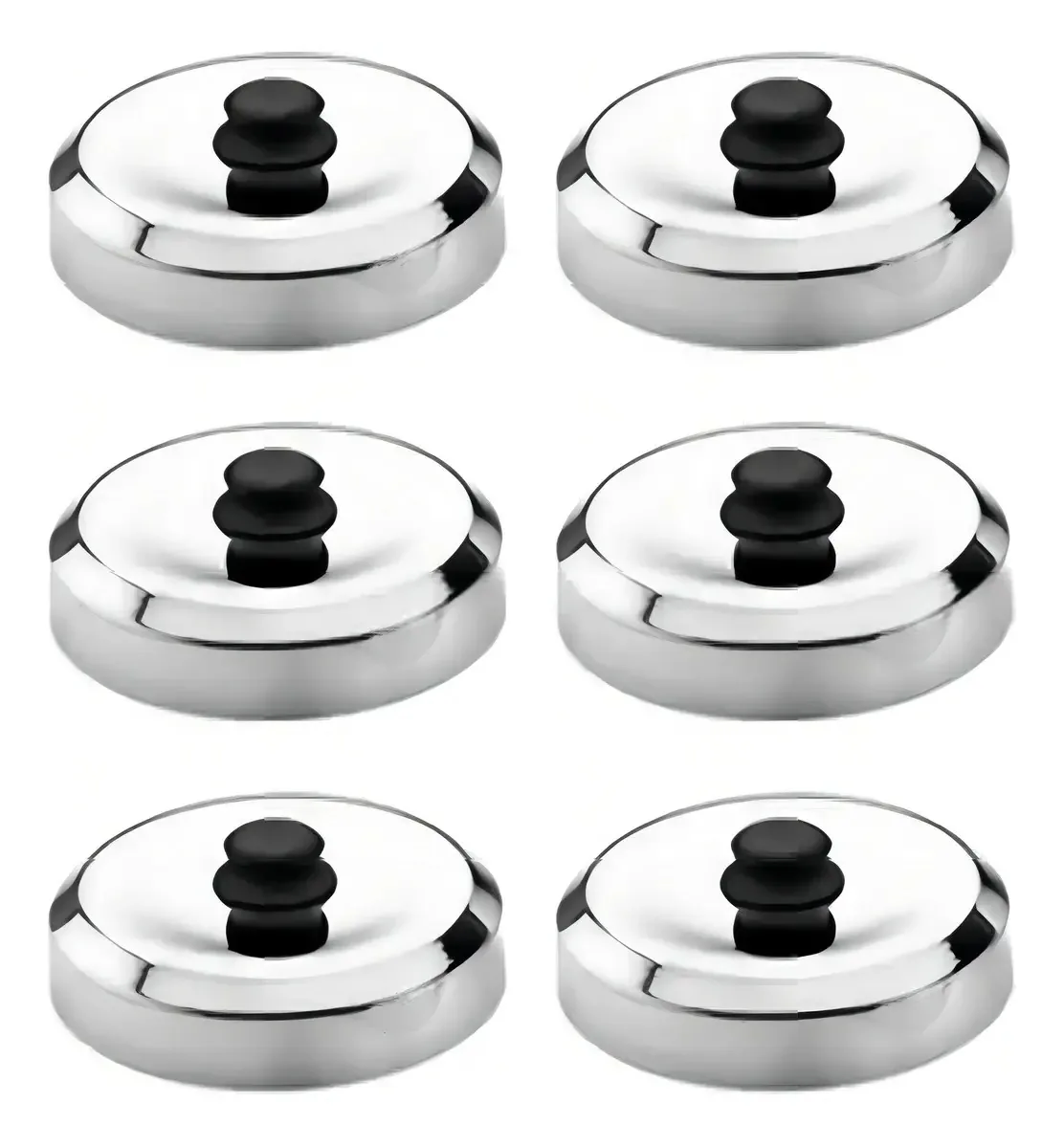 Kit 6 Abafadores De Hamburguer 12 Cm