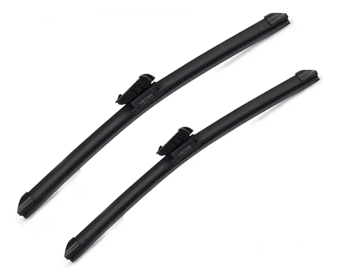 Par Palheta Limpador Para-brisa Dianteiro Fox Pvf2215 Cor Preto