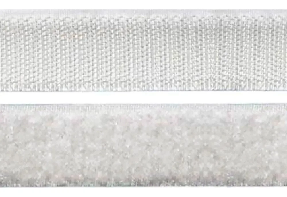 Fecho De Contato Luli 16mm Rolo Com 25 Metros Bege Un Cor Branco