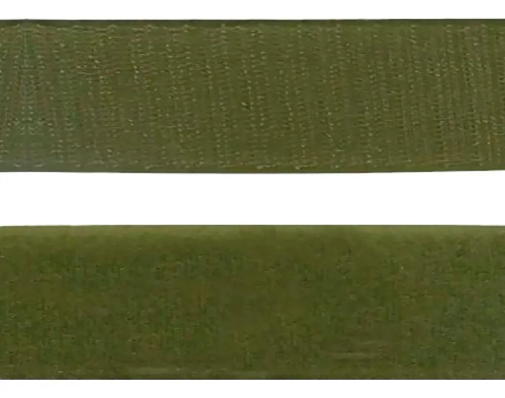 Fecho De Contato Luli 20mm Rolo Com 25 Metros Cor Vd Militar