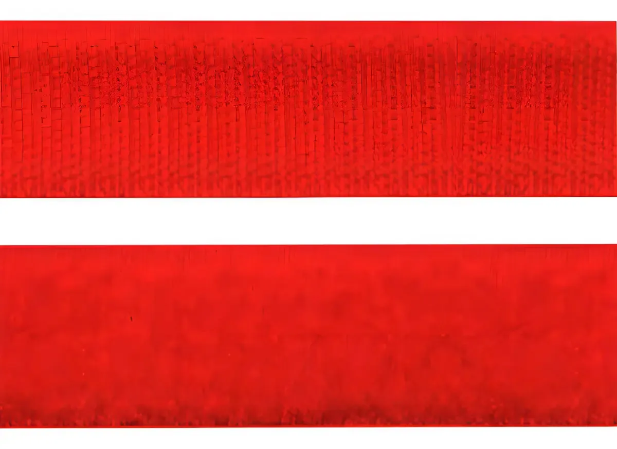 Fecho de Contato Vermelho 20mm Luli Rolo 25m Horizontal Não Adesivo