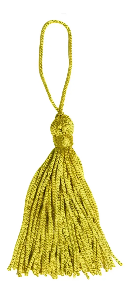 Franja tassel Luli Pingente de Seda - dourado 15