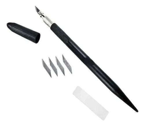 Estilete De Precisão + 4 Laminas