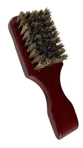 Escova Escovinha De Disfarce Degrade Barbeiro Barba Javali Cor Marrom