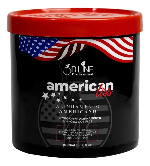 Alinhamento Americano 3d Line - Alisamento Para Cabelos