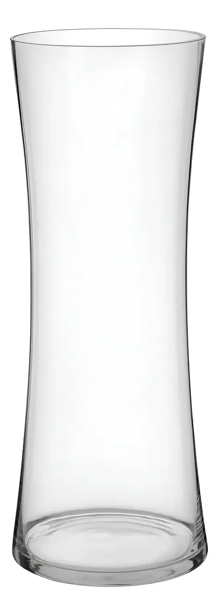 Charlise Vaso Objetos Decorativos Enfeites Sala 40x14 Vidro Cor Transparente