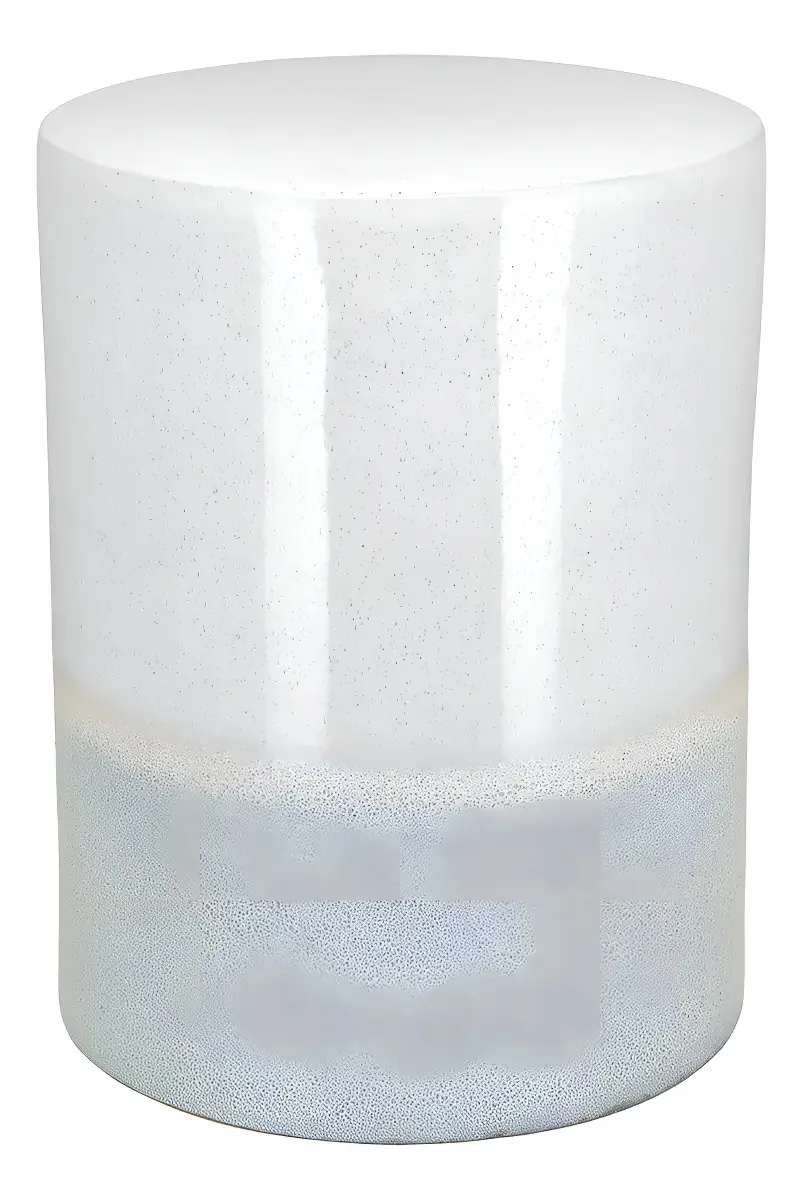 Banqueta Decorativa NH Cerâmica Marfim para Jardim e Sala 44x32