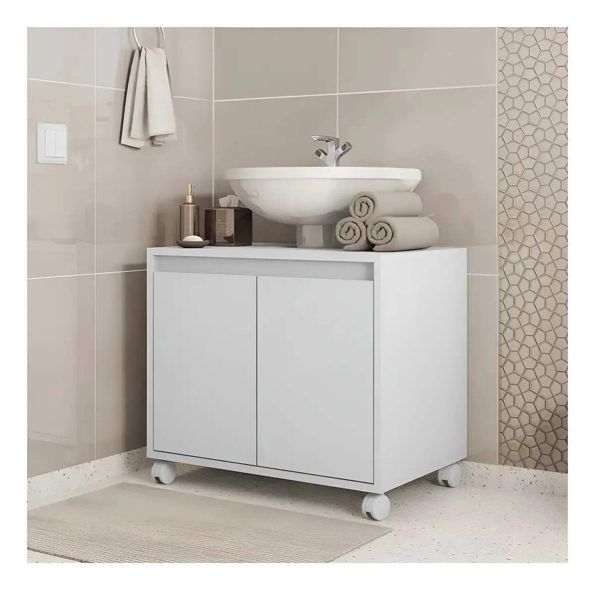 Caemmun Clean 53 cm Sin cajones Con puertas