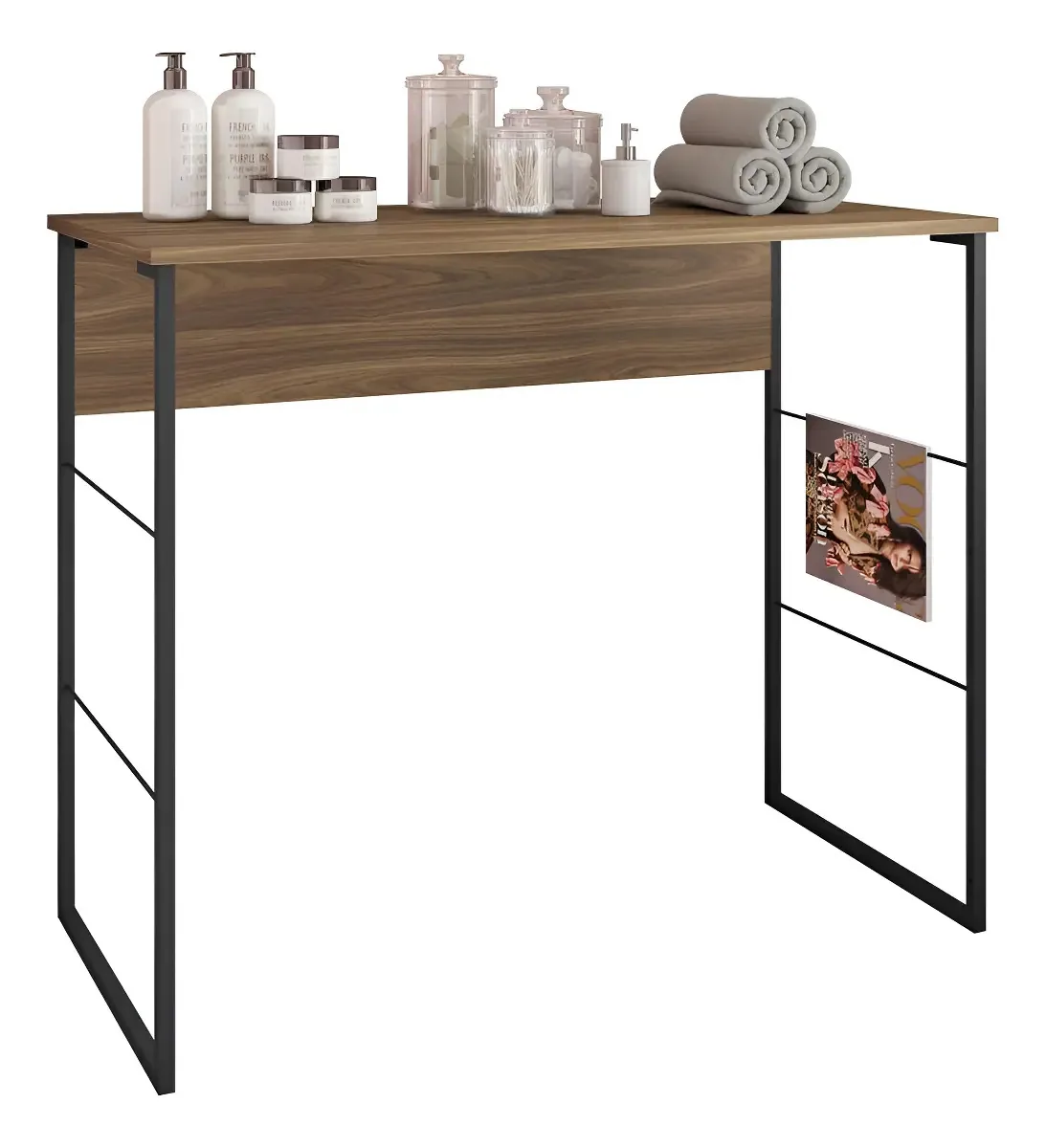 Mesa Para Manicure Aparador 90cm Fabrick Marrom Caemmun - Marrom