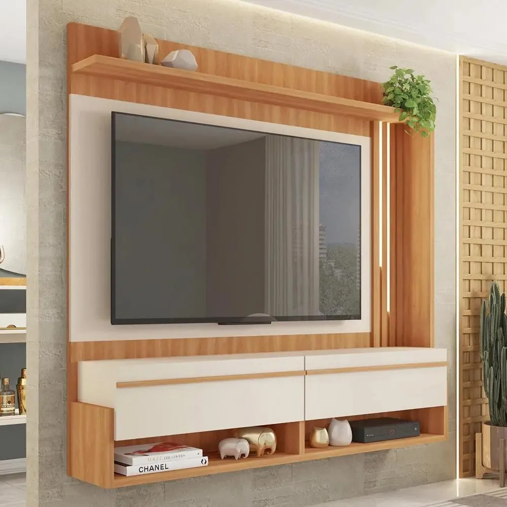 Painel Caemmun Vivenda para TV até 50" marrom