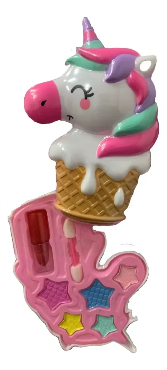 Kit Maquiagem Para Boneca Com Estojo Unicórnio