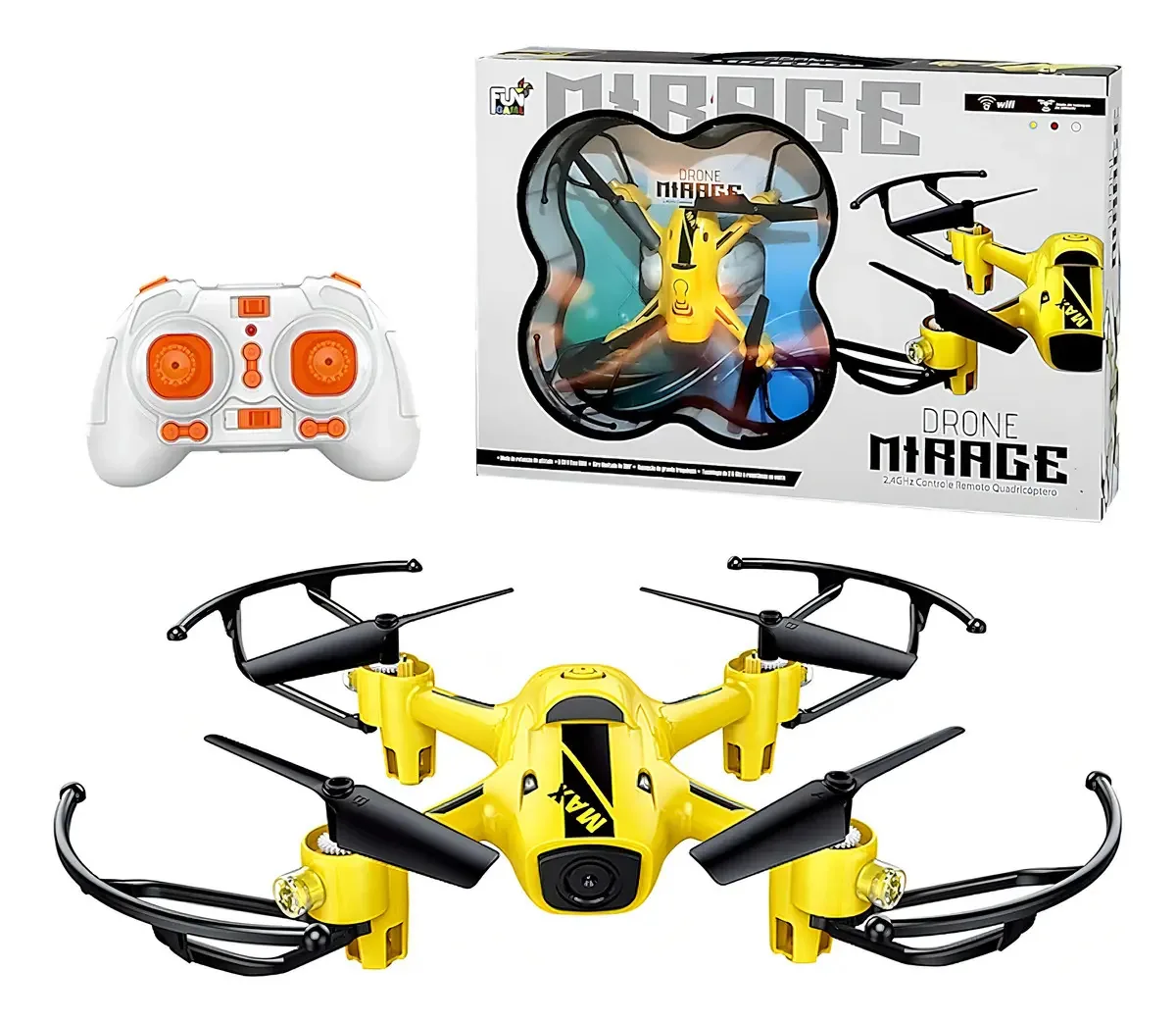 Drone Infantil Mirage Quadricóptero Que Faz Manobras 2.4ghz