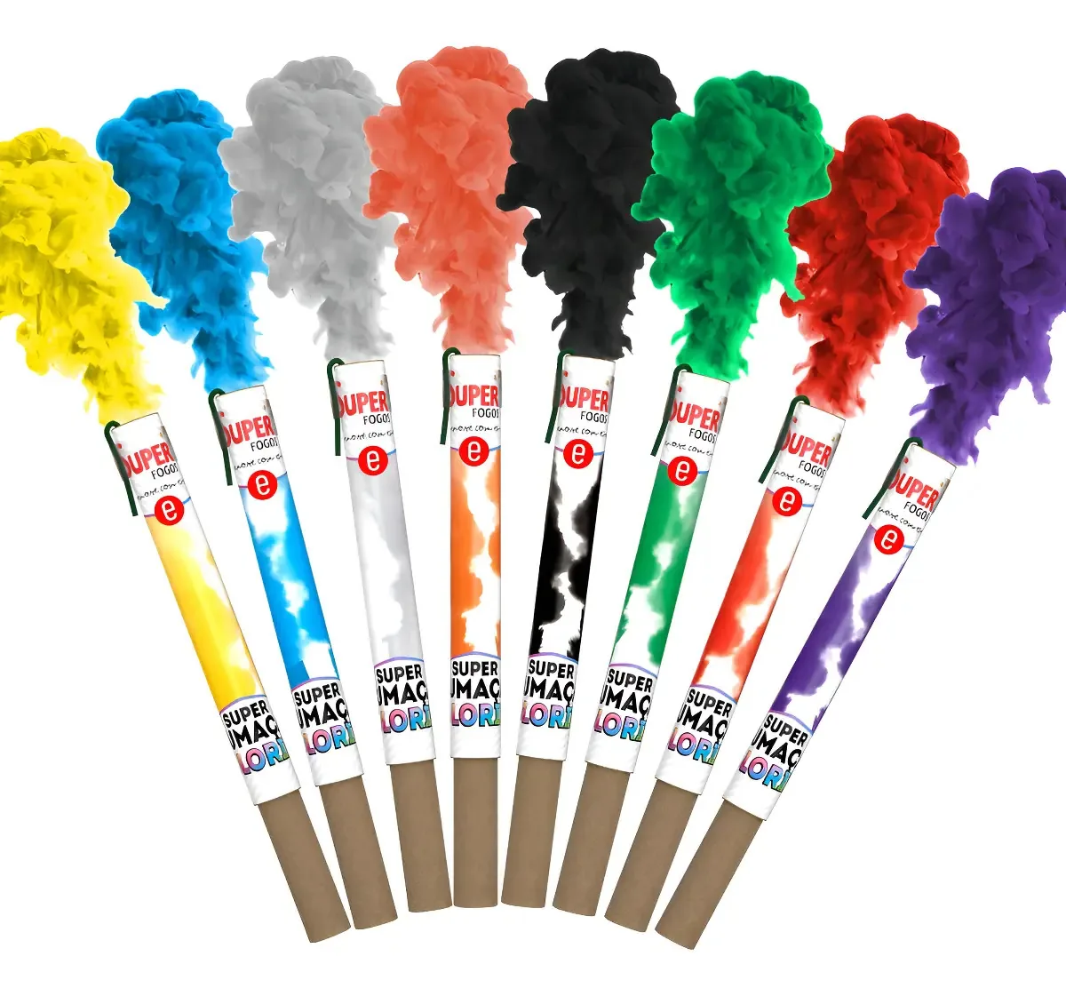 Fumaça Colorida Bastão 20mm Cores Fotografia Futebol Cor Vermelha