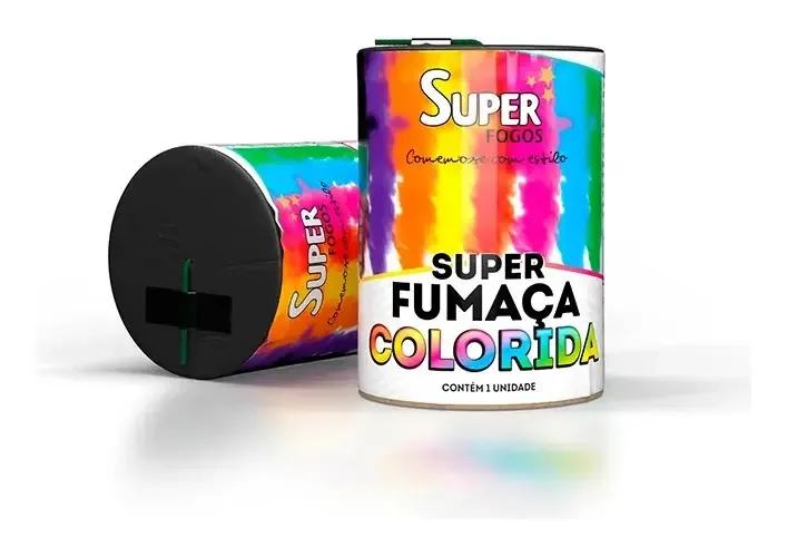 Fumaça Lata Grande Chá Revelação Fotos Torcida Cores Cor Laranja