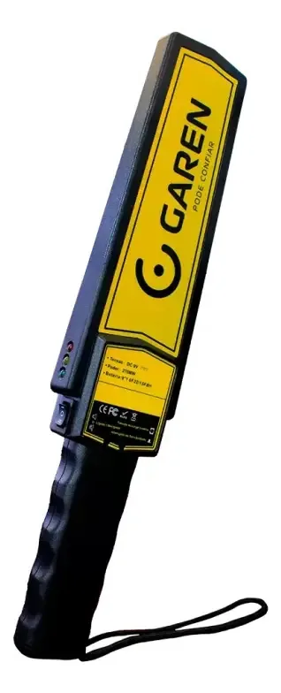 Detector de metais portátil de cor preta