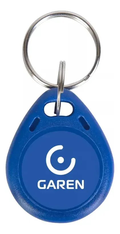 Kit C/10 Tags Chaveiro RFID Garen 125KHz Aproximação Azul