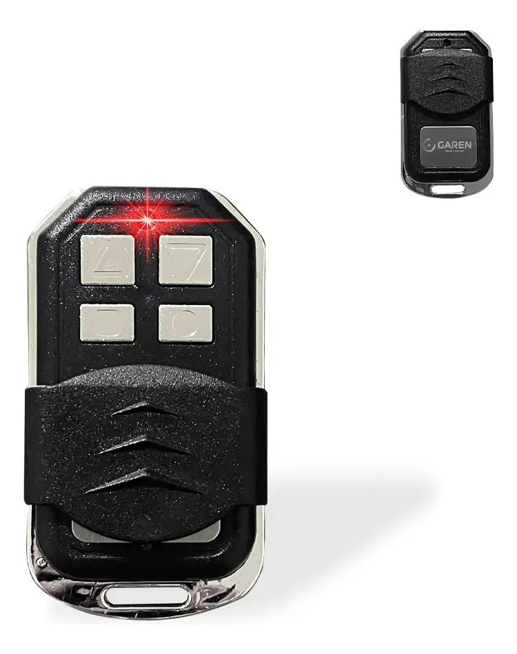 Controle Para Porta De Enrolar Aço Ga1001n - Garen 433 Mhz Cor Cromado