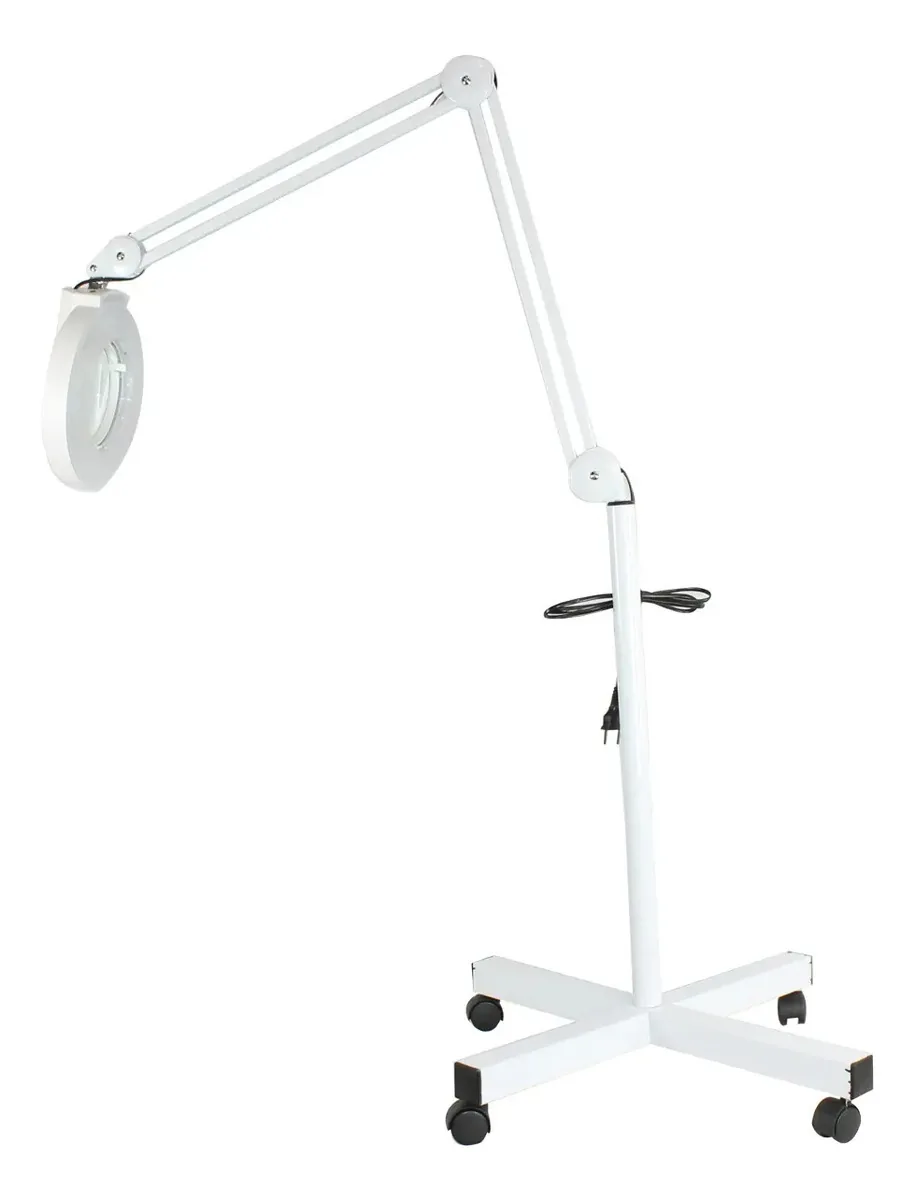 Lupa Luminária Led Tripé Branca Aumento 5x - 220v