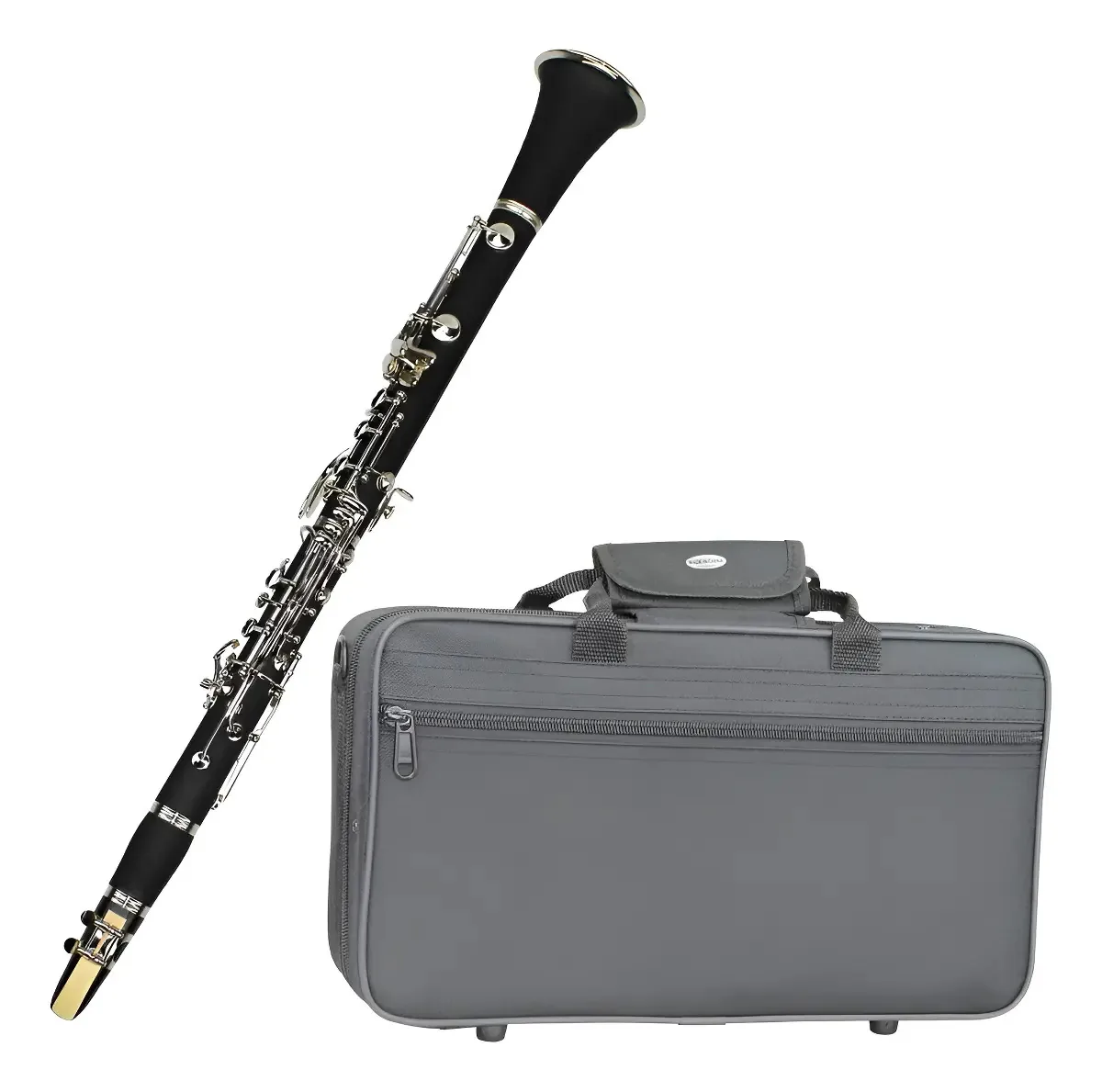 Clarinete Tander Si Bemol Jazz Profissional 17 Chaves ABS Niquelado