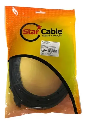Cabo Óptico Audio E Vídeo 1+1 Starcable 10 Metros