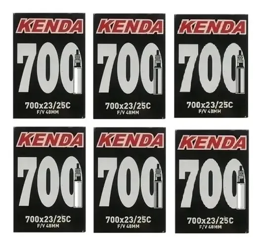 6 Câmaras De Ar 700x25 48mm Kenda Presta Bicicleta Speed