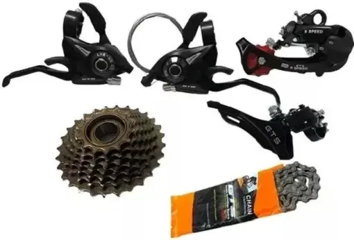 Kit Transmissão Bike 21v Marchas 3x7 Gts C Corrente