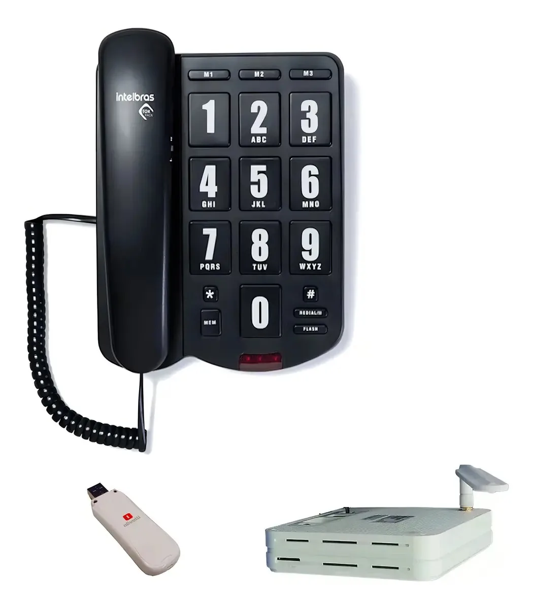Telefone Zte 3g Tok Facilinterface3g Sem Fio Rurais - Cor Preto