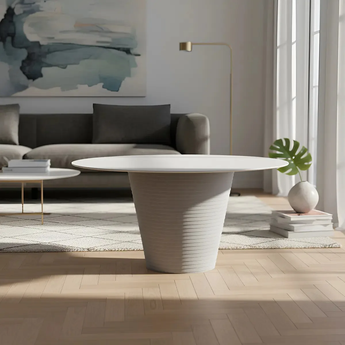 Mesa De Centro Fluo Branco
