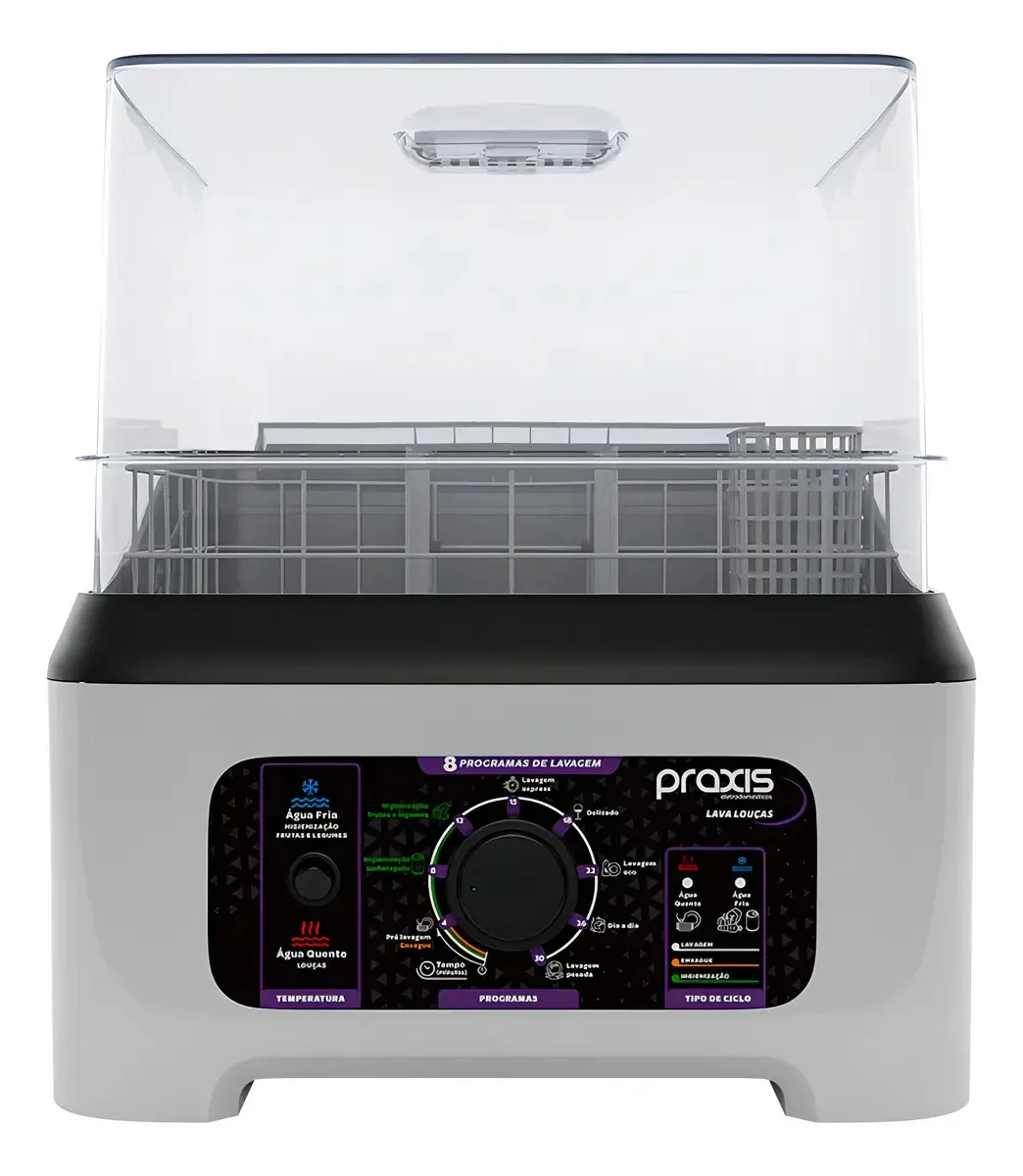 Lava Louças Praxis Portátil LLPP Semi-Automática Branca
