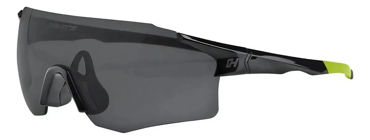 Óculos Ciclismo High One Flux 2 Lentes UV400 Proteção Solar Preta