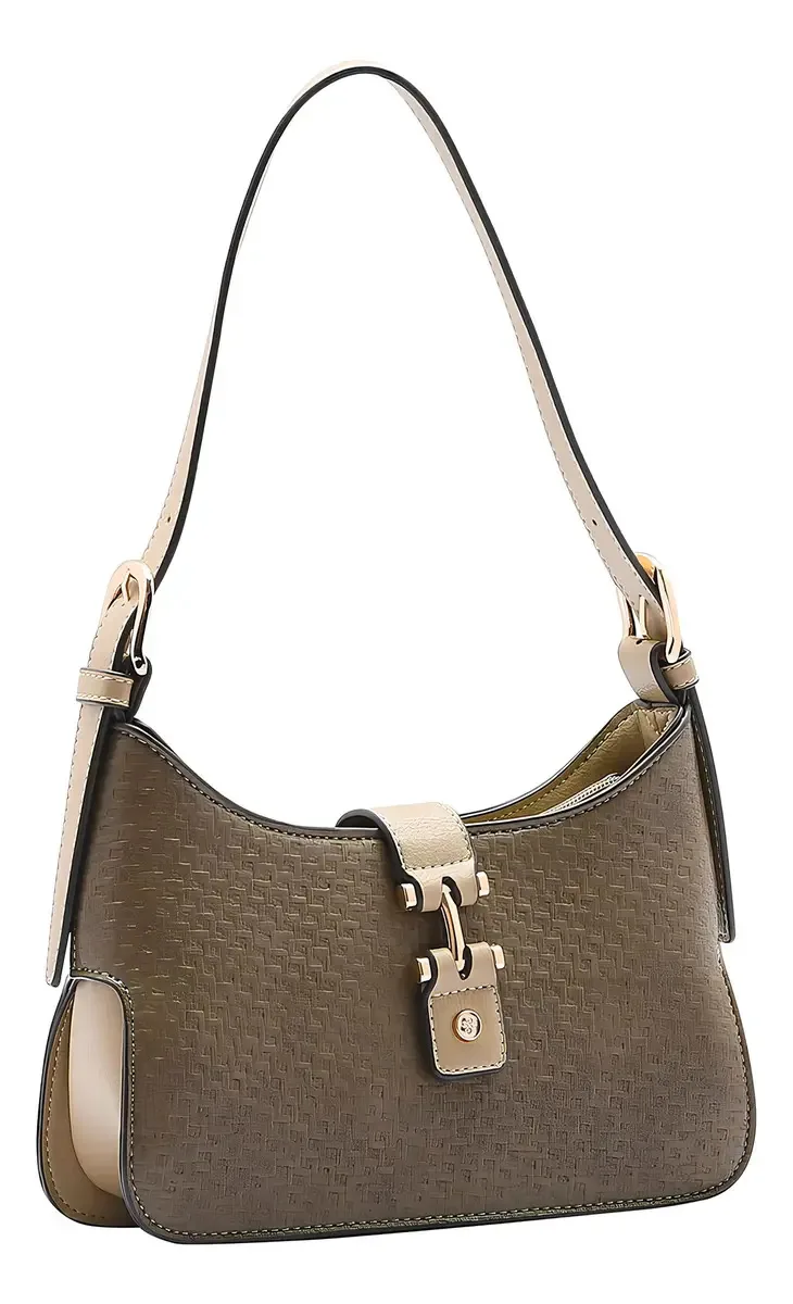 Bolsa Feminina Pequena Chenson Com Alça De Ombro Verde E Ferragens Níquel Moda Resort 3484234