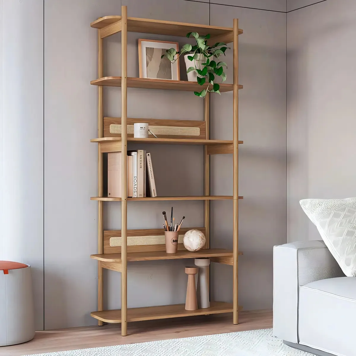 Estante Oslo Hanover Cor Marrom-claro