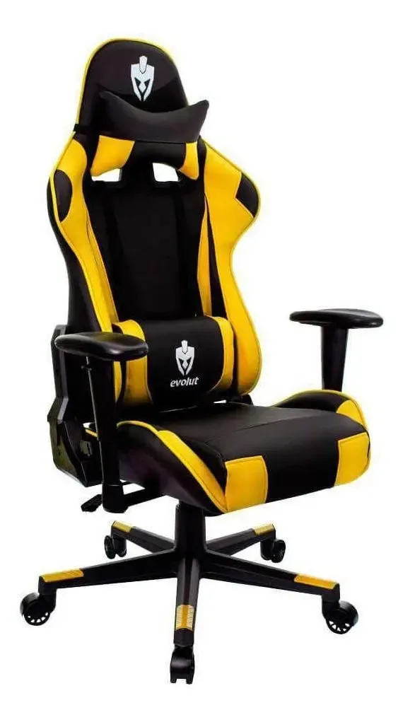 Cadeira Gamer Eg905/tanker-v2 Amarelo Evolut